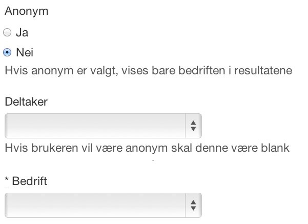 Legg inn resultater manuelt