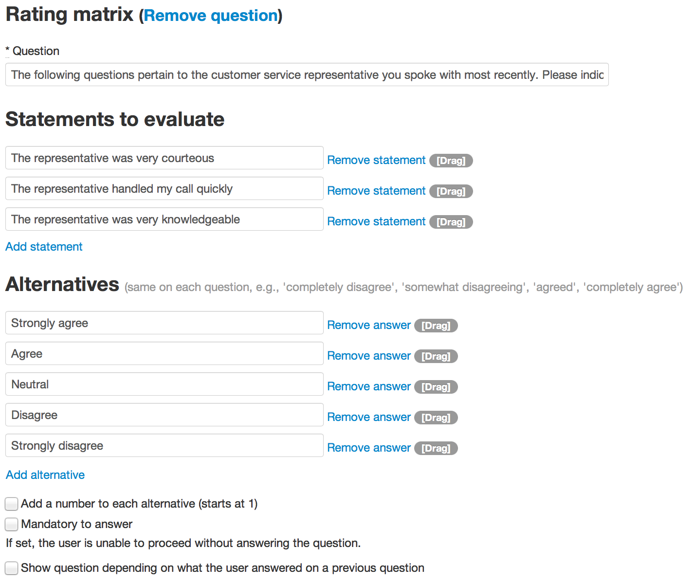 Rating Matrix